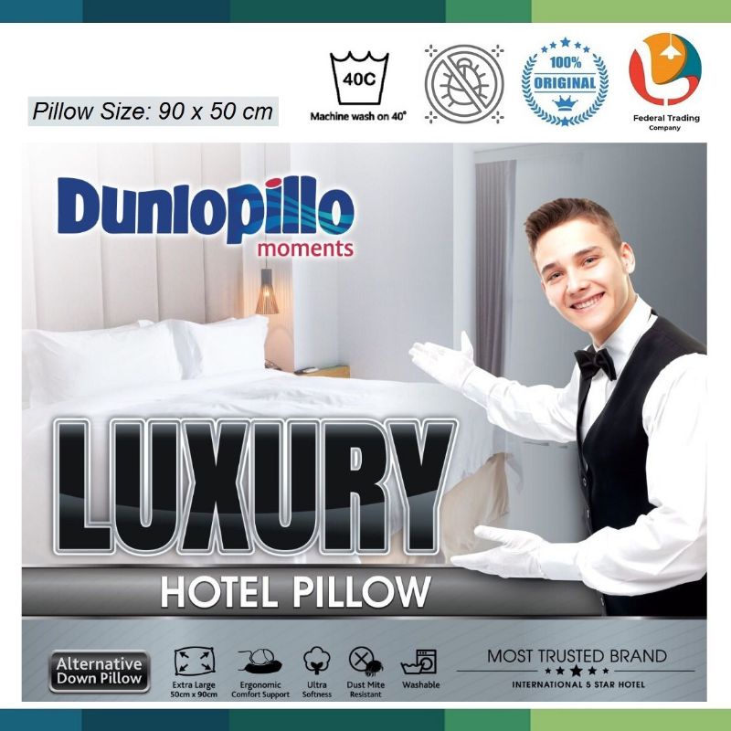 DUNLOPILLO Luxury Hotel Pillow Pack) machine washable