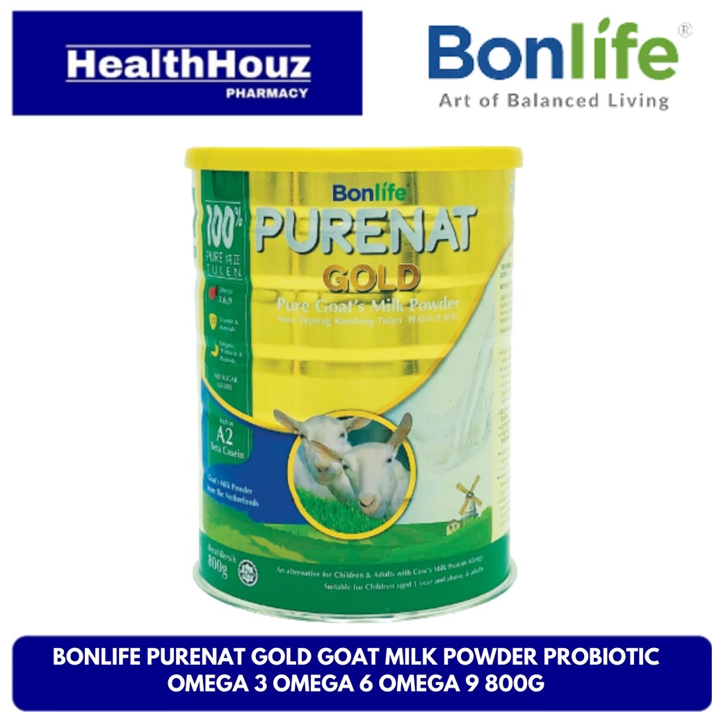 Bonlife Purenat Gold Goat Milk Powder Probiotic Omega 3 Omega 6 Omega 9