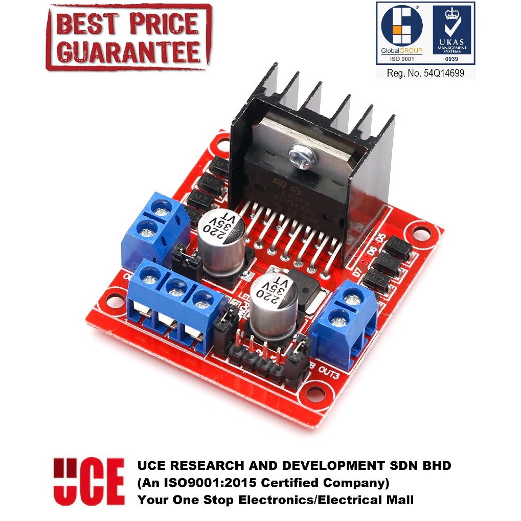 ARDUINO ( UNO, NANO, MEGA ) & RASPBERRY PI L298N DUAL H-BRIDGE DC MOTOR ...