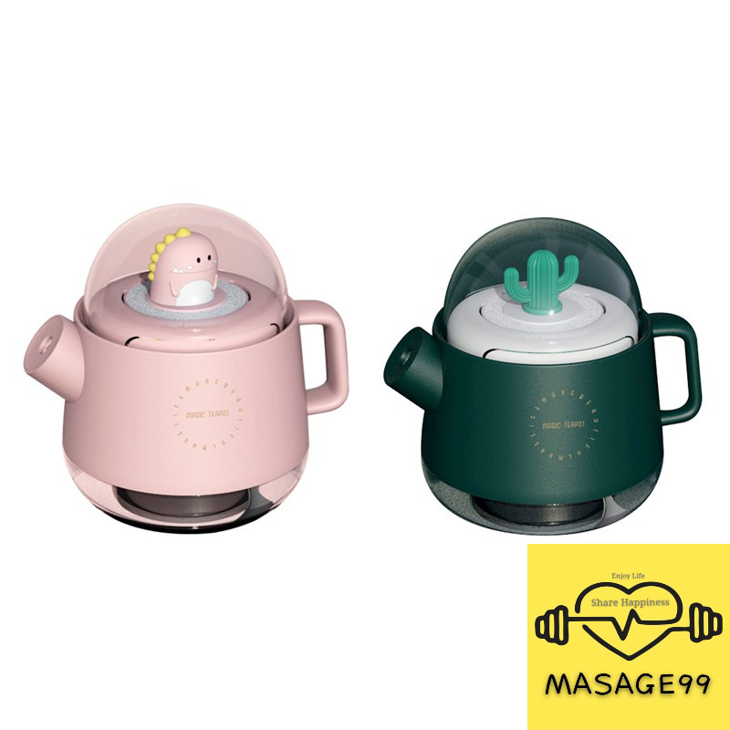Portable Cute Dinosaur Kettle Air Humidifier with Light(360ml) | Shopee ...