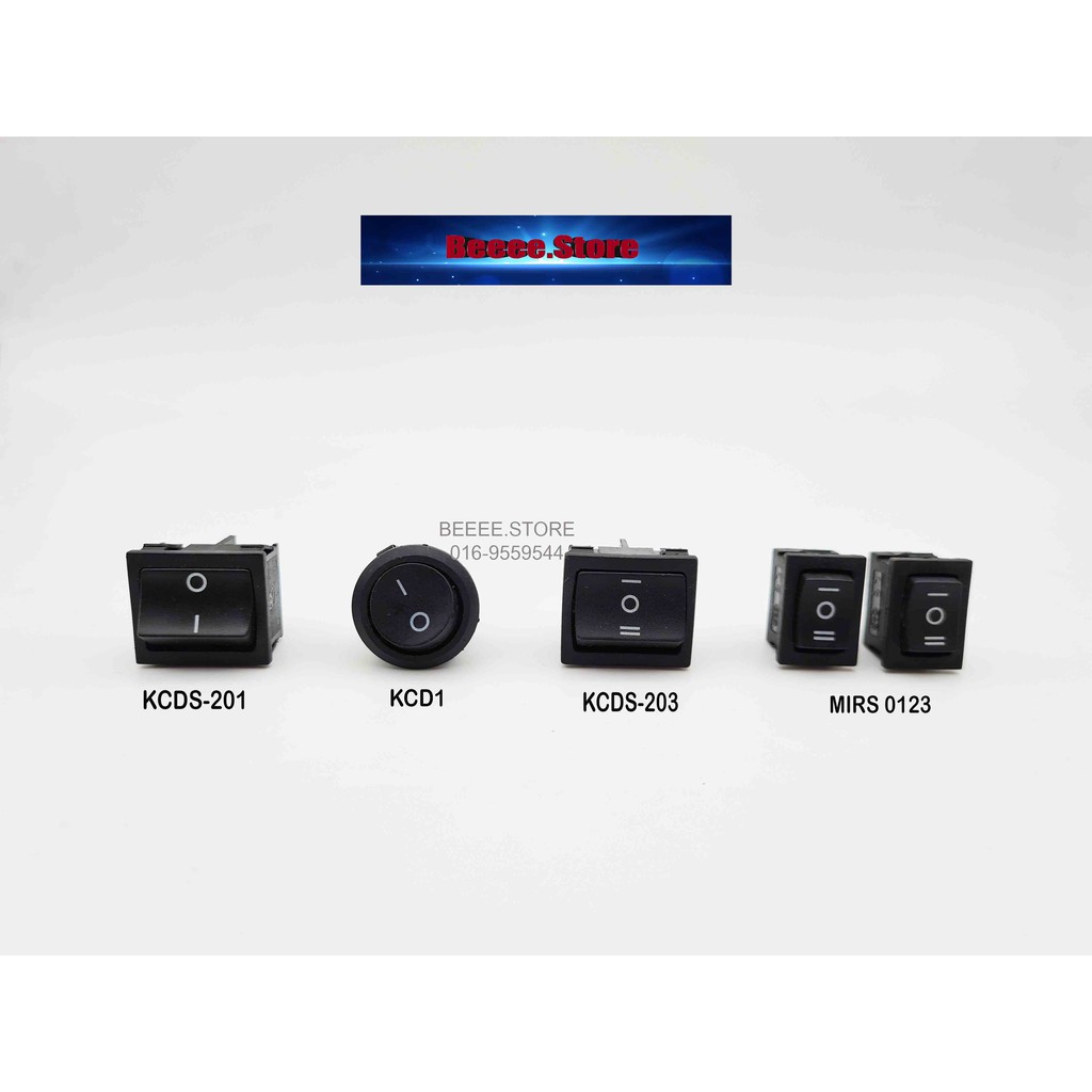 DC 12V / 24V 6a ROUND ON/OFF SWITHC MIRS 0123 SWITCH ON OFF SWITCH (1pc ...