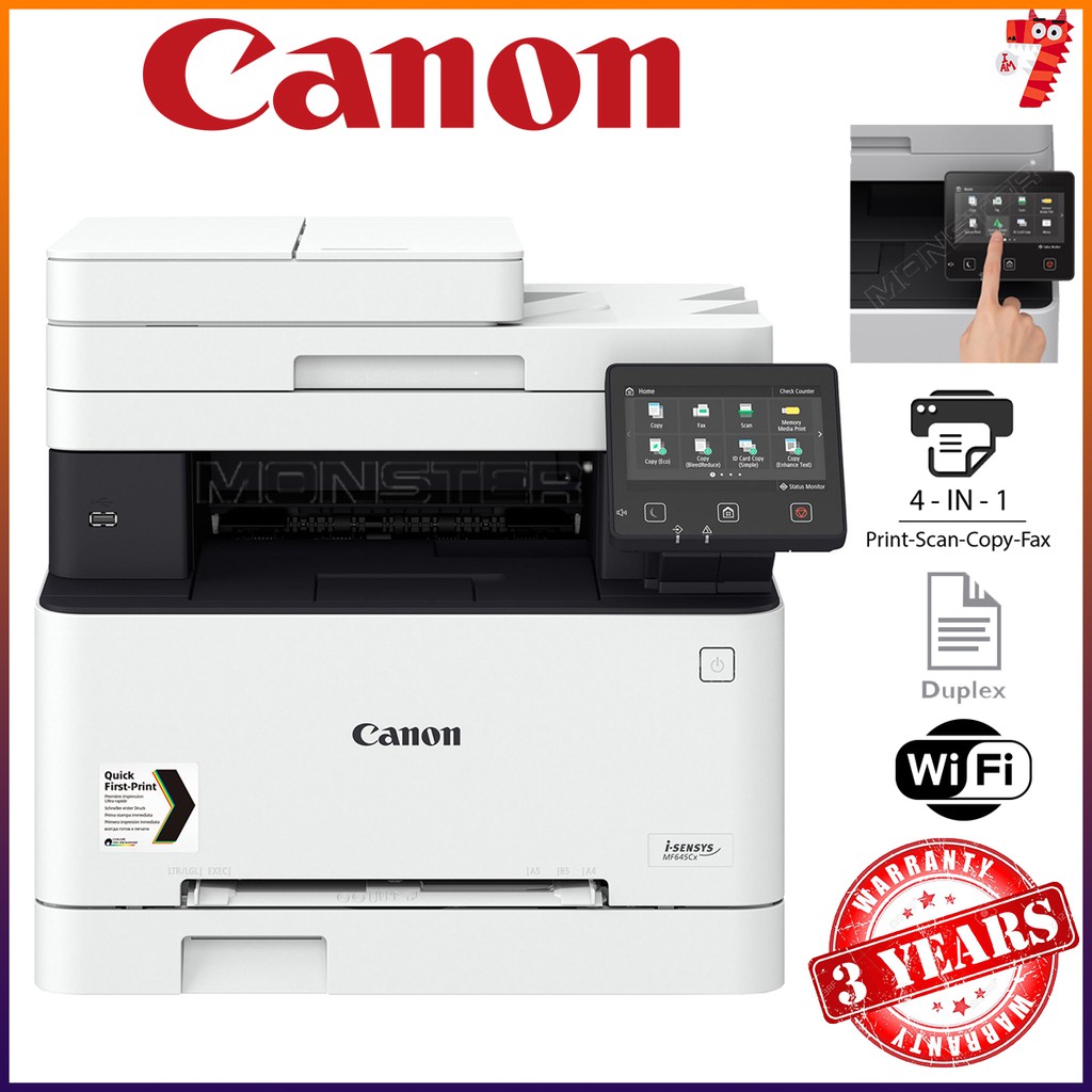 Canon imageCLASS MF645Cx (Print,Scan,Copy,Fax) Laser Color Printer ...