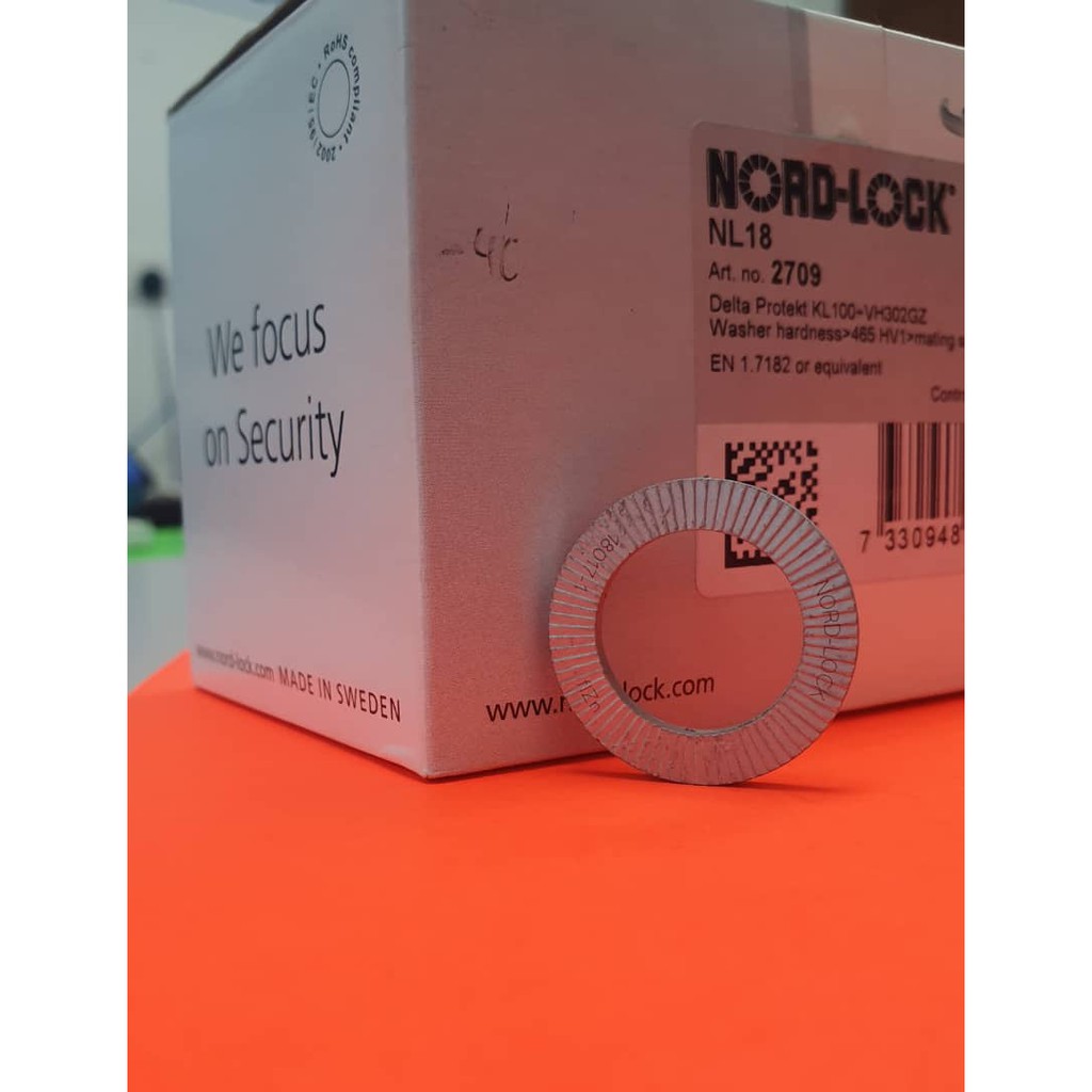 NL18NORD LOCK (STEEL) WEDGELOCKING WASHER WITH ORIGINAL OEM