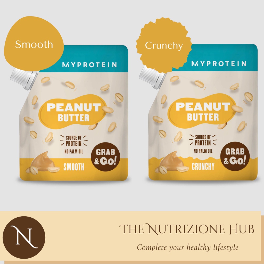 MYPROTEIN | All-Natural Peanut Butter Pouch, 225 g | Shopee Malaysia