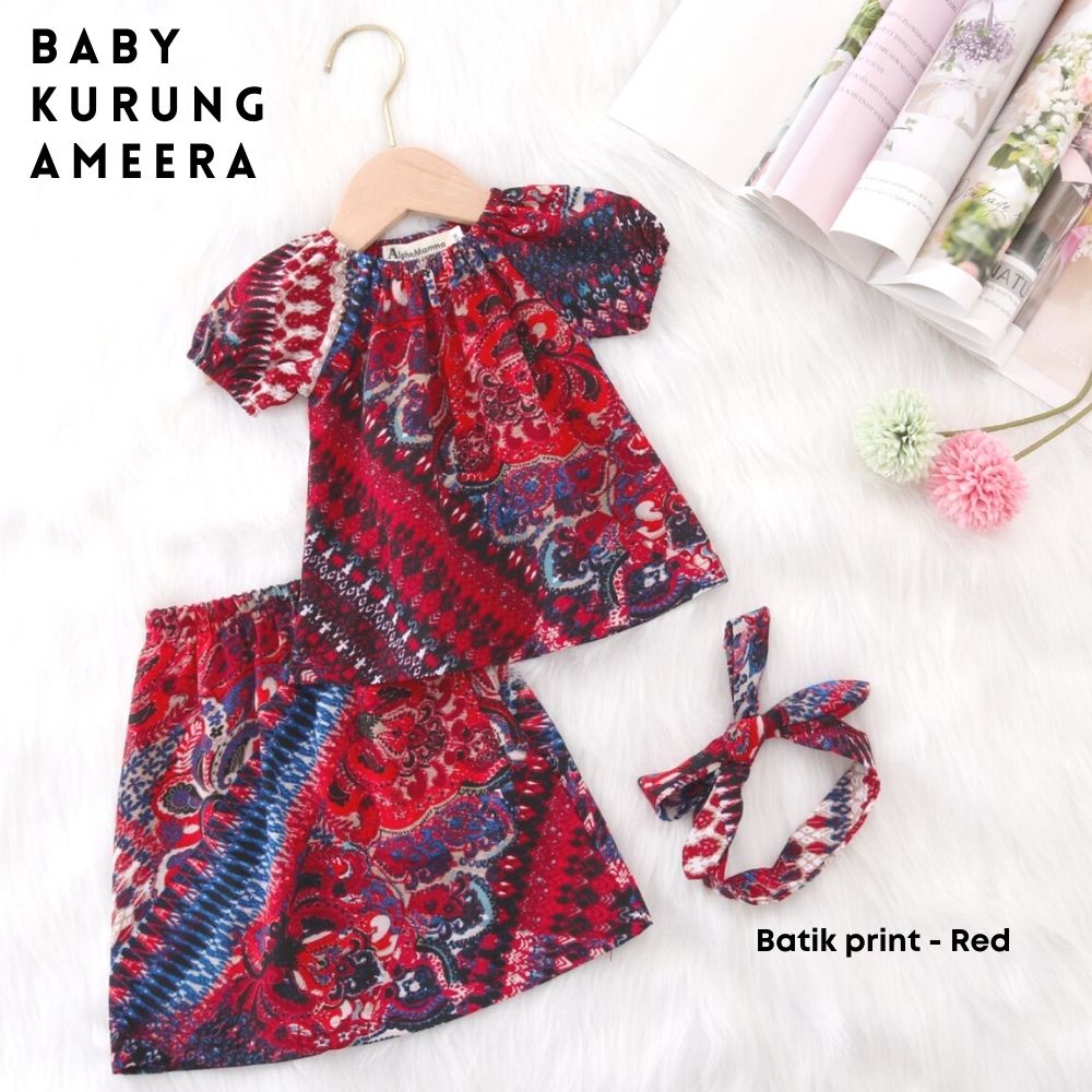 Kanak Fesyen Baju Raya Baby Girl ?BAJU KURUNG BUDAK WARNA BABY