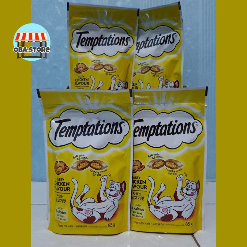Temptations Chicken Flavor Cat Snacks 8g | Shopee Malaysia