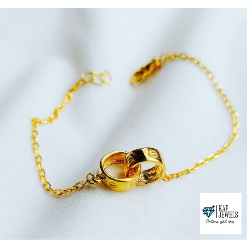 RANTAI TANGAN EMAS CARTIER GOLD BRACELET 916 Shopee Malaysia