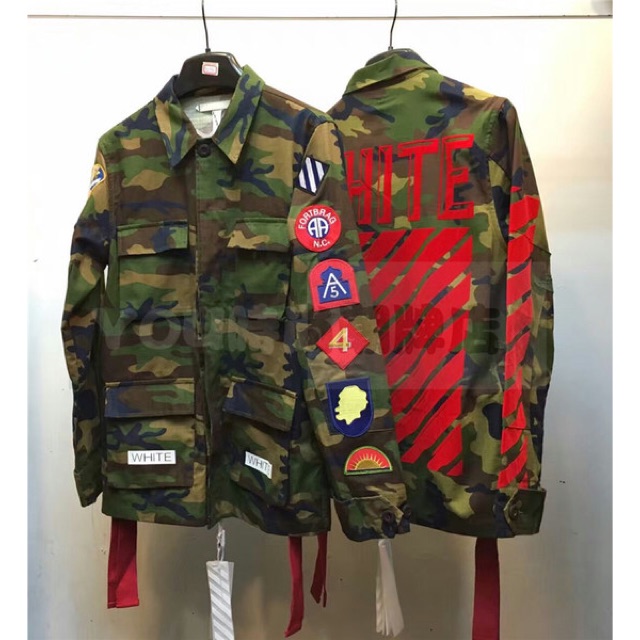 Off white camo jacket cheap price