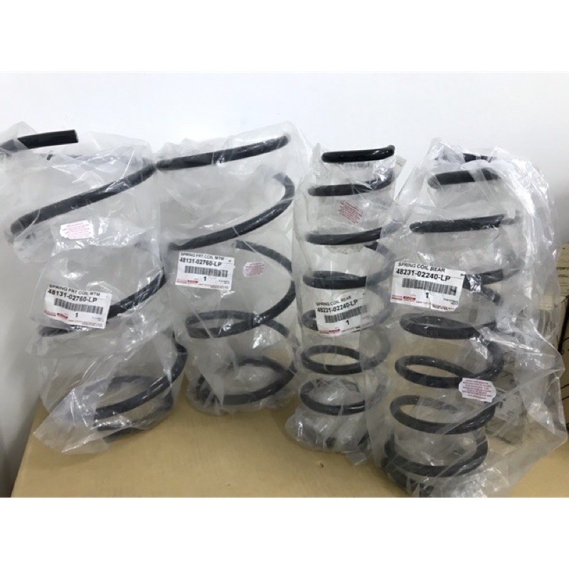ORIGINAL TOYOTA ALTIS ZZE121 ZZE122 COIL SPRING SET (2001-2004 ...