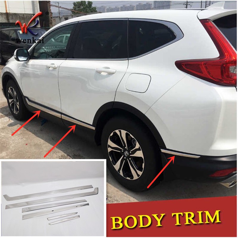 Honda 20172022 CRV CRV Chrome Body Side Door Molding Trim Cover