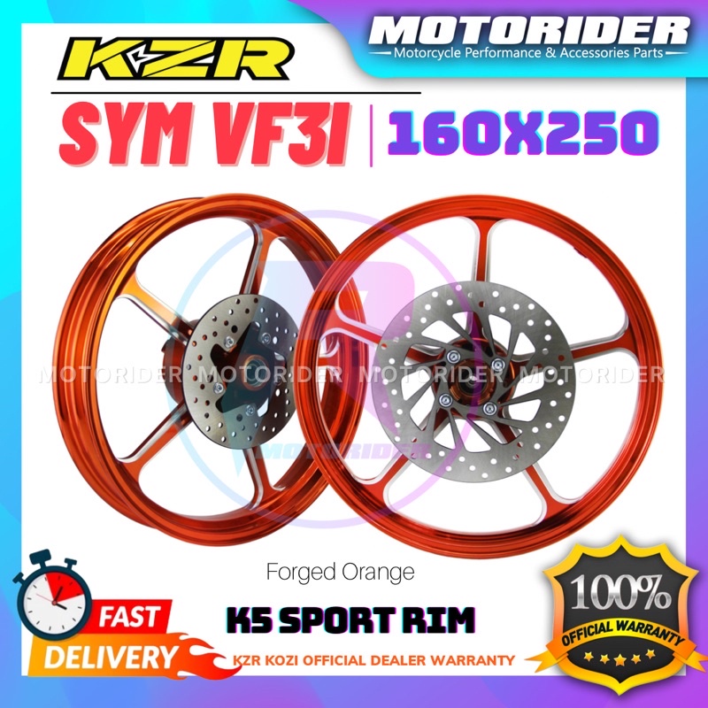 K5 FG505 Sport Rim SYM VF3i 160x250 KZR KOZI | Shopee Malaysia