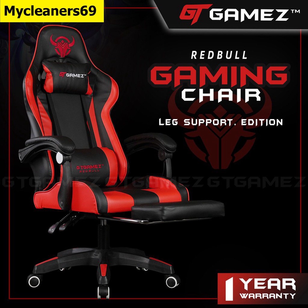 (Ready Stock) GTGAMEZ Gaming Chair (Nylon Leg) / Kerusi Gaming ...
