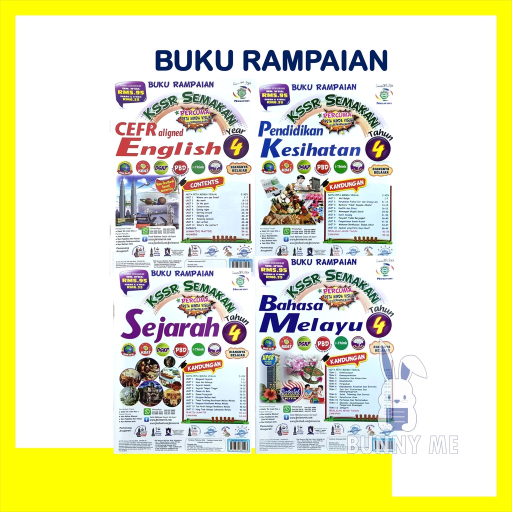 BUKU RAMPAIAN KSSR SEMAKAN TAHUN 4 / PNI NEURON | Shopee Malaysia