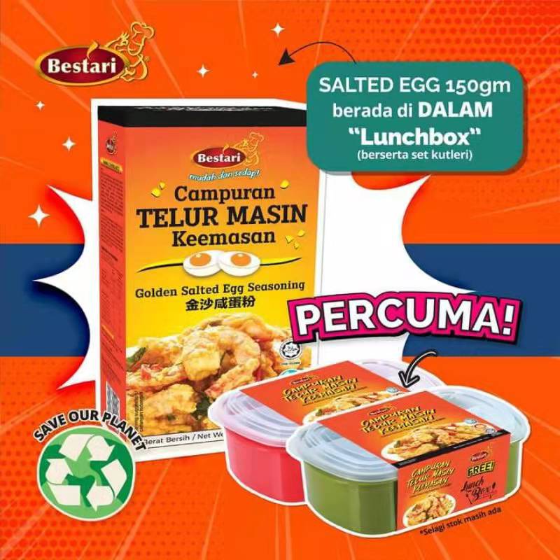 HALAL Salted Egg Seasoning Bestari Campuran Telur Masin Keemasan (Free ...