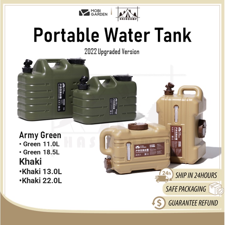 MOBI GARDEN Camping Portable Water Tank Container Outdoor Picnic 11L ...