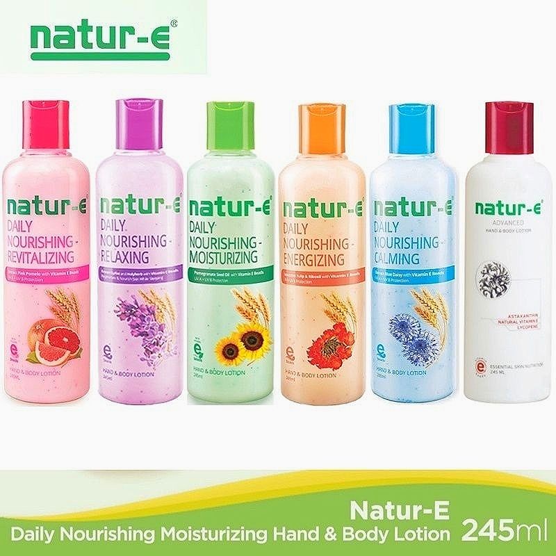 HIJAU Nature Hand Body Lotion Series 100ml/245ml Natur E Daily