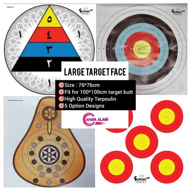 🇲🇾 Target Face Archery Heavy Duty Puta/JVD Fita Format/Triangle/Vegas