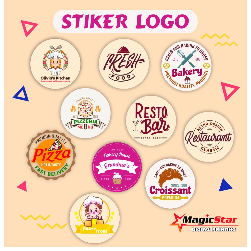 Custom bontak label Sticker/cutting logo Sticker label | Shopee Malaysia