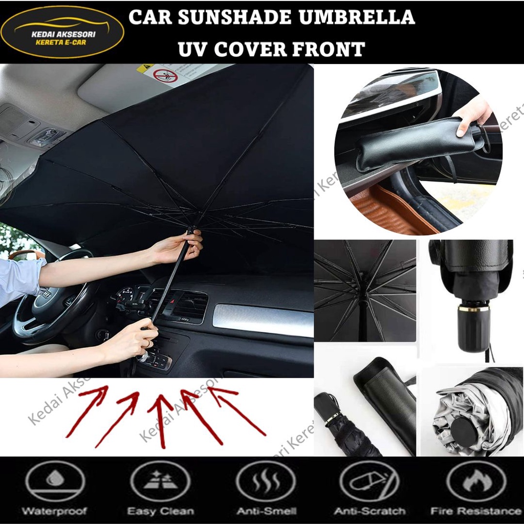 Car Windshield Sun Shade Umbrella Car Sunshade Car UV Cover Front ...