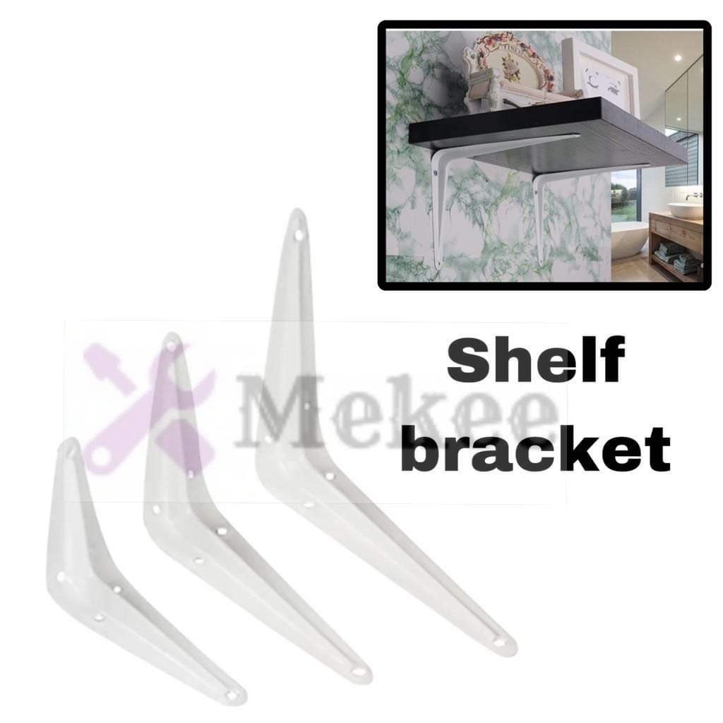 Wall mounted light duty hanging metal wooden shelf corner L bracket ...
