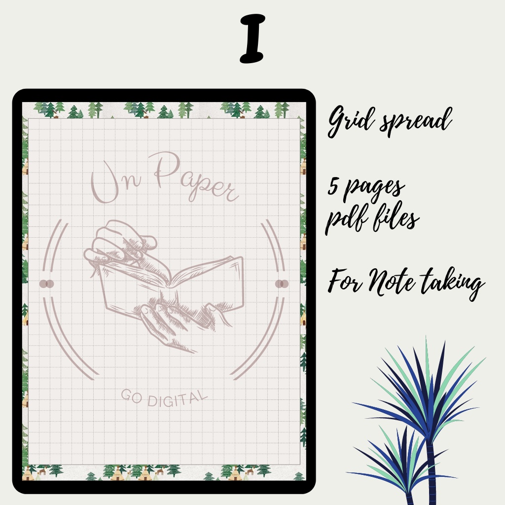 Nordic Style Digital note-taking template goodnotes notability ...