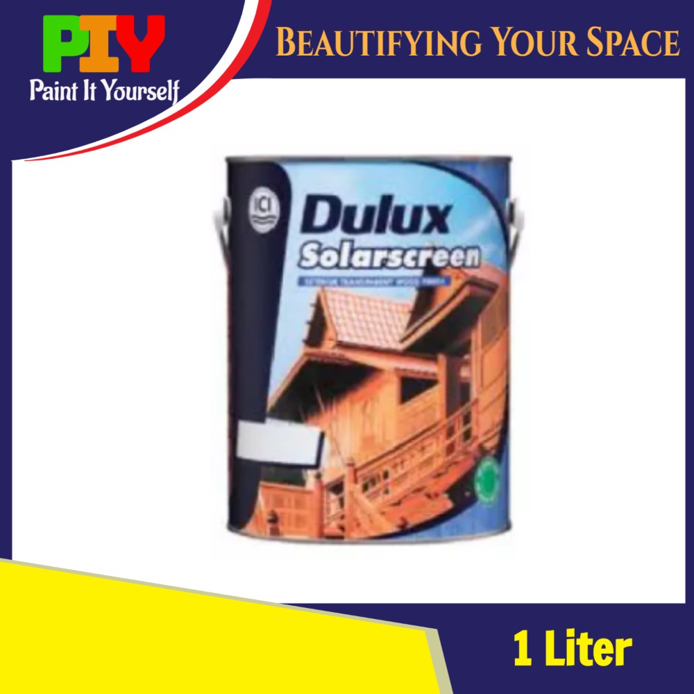 ICI Dulux Solarscreen Varnish Exterior Cat Varnish Kayu Luar 1L 1