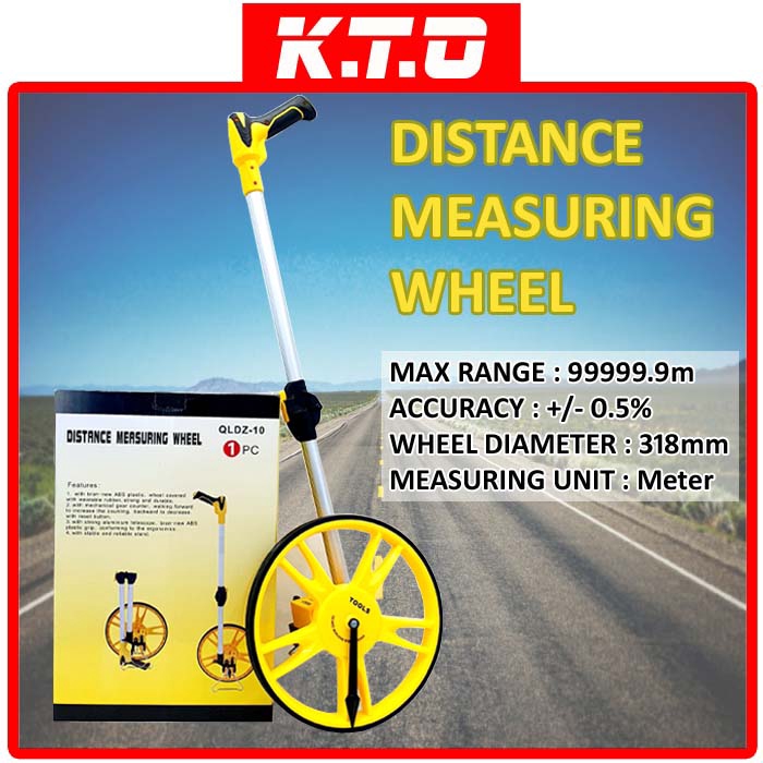 FOLDING ANALOG DISTANCE MEASURING WHEEL ROLLER QLDZ 10 Shopee