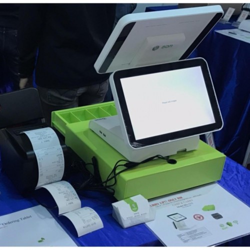 BOM BD1212 DUAL SCREEN POS SYSTEM ANDROID TERMINAL | Shopee Malaysia