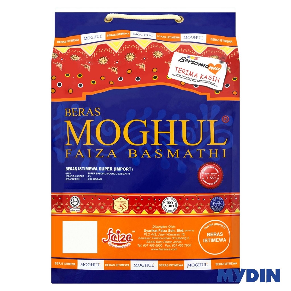 Faiza Rice Moghul Basmathi (5kg) Shopee Malaysia