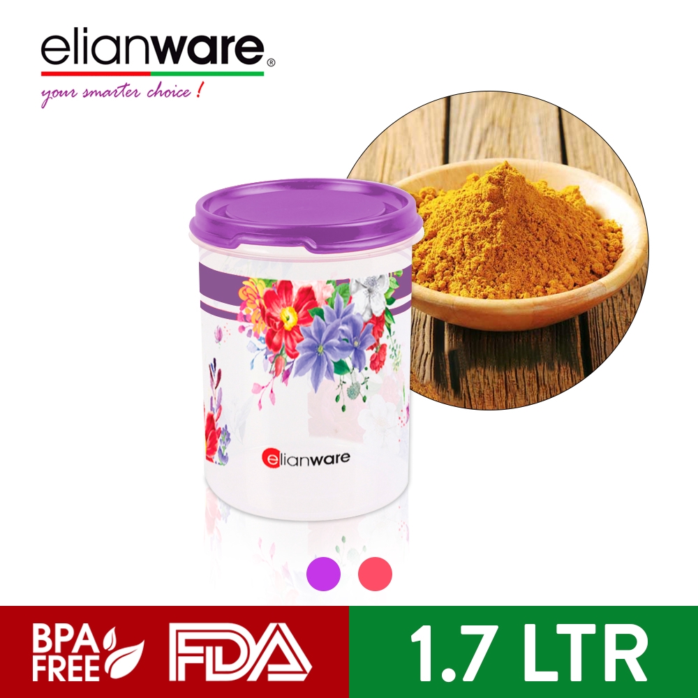 Elianware Edisi Raya Round (1.7L) BPA FREE Microwavable Food Container ...