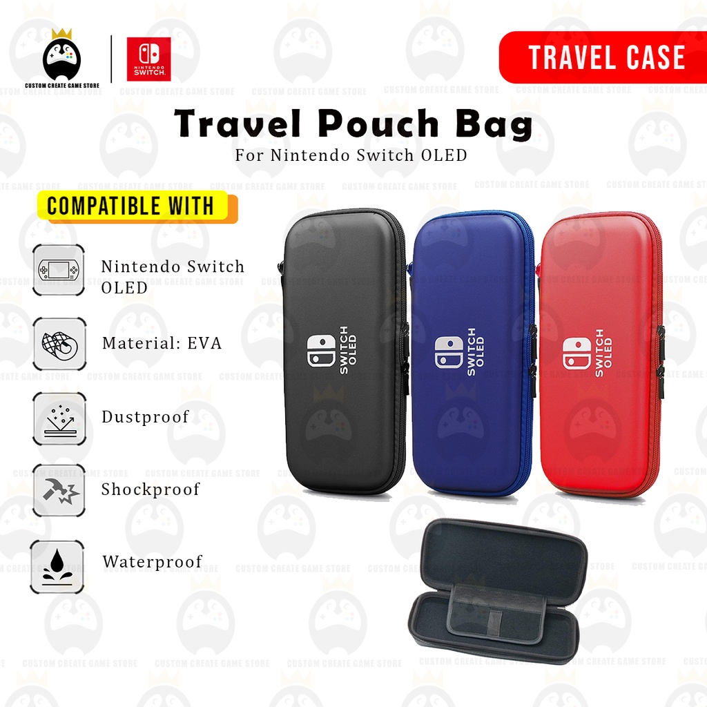 Nintendo Switch OLED V2 Carrying Pouch Bag EVA Protective Case Switch ...