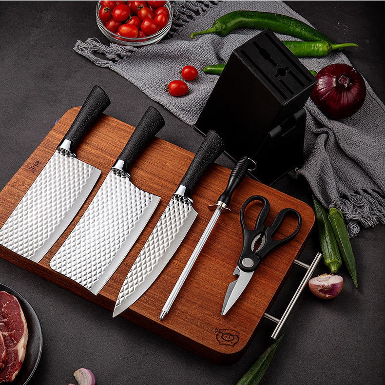 SHAN ZU 3pcs Damascus Kitchen Knife Set,chef santoku paring knives Ultra  Sharp High Carbon Stainless Steel with Ergonomic Handle