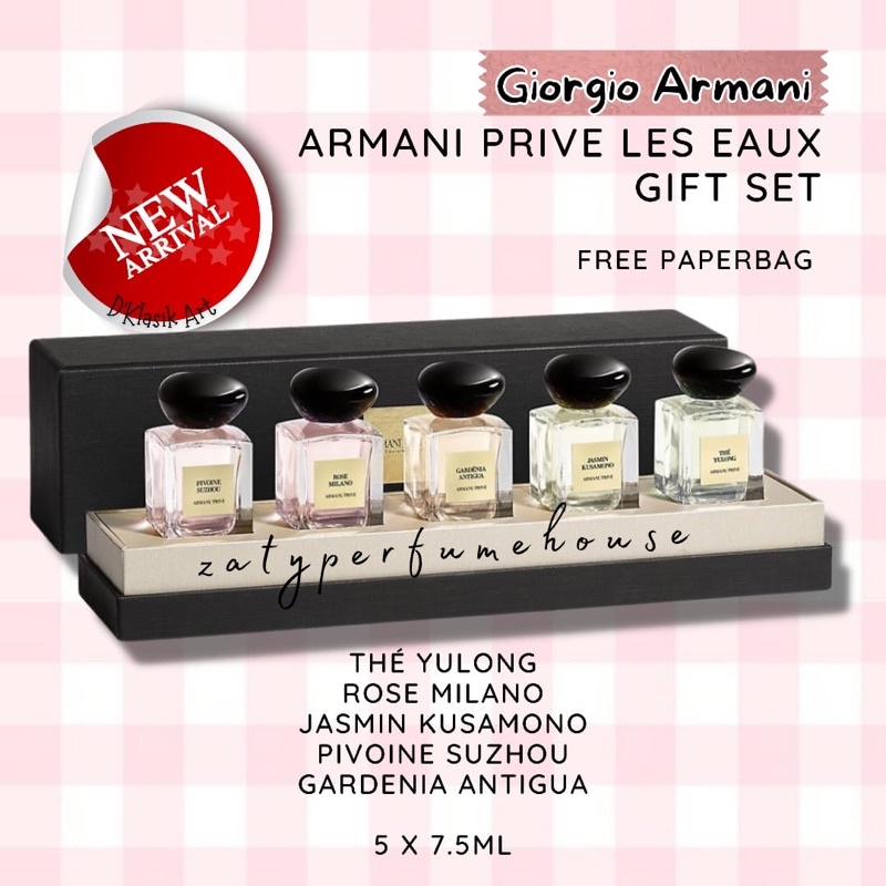 Giorgio Armani Prive Les Eaux Gift Set 100 Authentic New In Box
