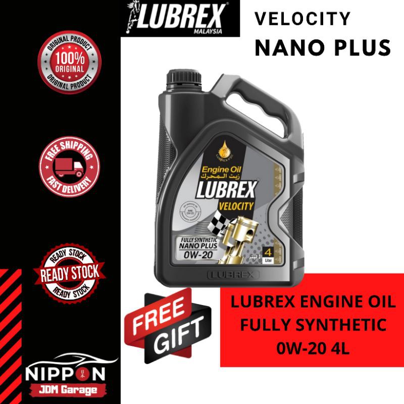 LUBREX ENGINE OIL FULLY SYNTHETIC 0W20 4L Shopee Malaysia