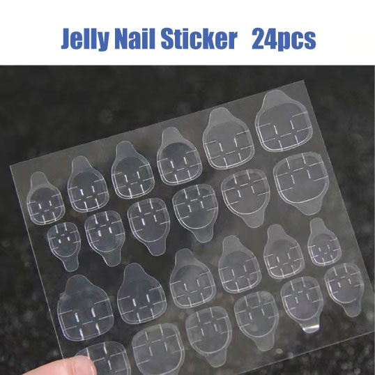 24pcs stickers Nail glue/Very sticky double-sided tape Fake Nail ...