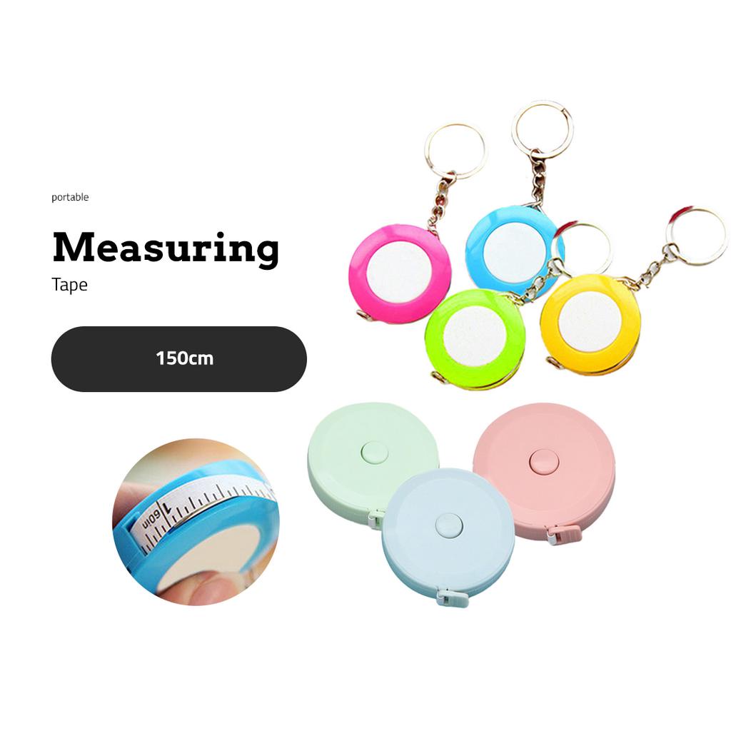 Alatstar Telescopic Tape Measure 150cm 60 Inch Body Measuring Tape Soft ...