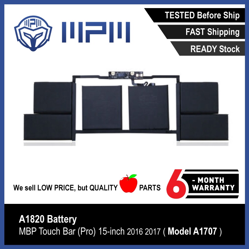Batterie A1820 Pour MacBook Pro 15" Retina (A1707) Fin 2016/2017 + Outils - Marque Générique