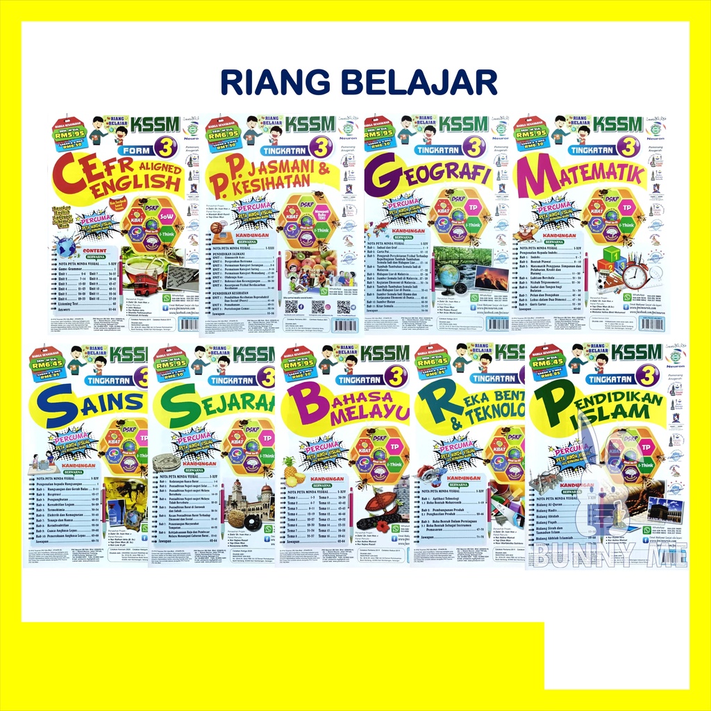 RIANG BELAJAR KSSM TINGKATAN 3 PNI NEURON | Shopee Malaysia