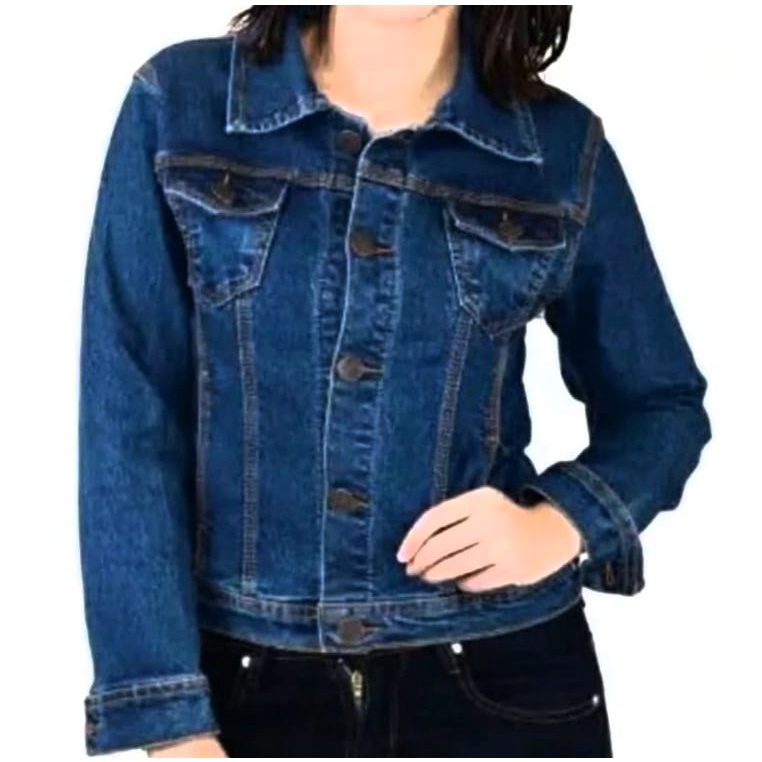 Thin blue 2024 jean jacket