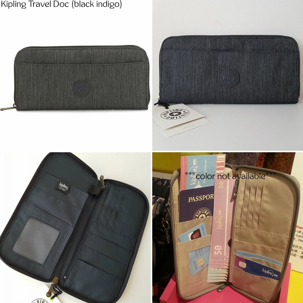 NWT Authentic Kipling Travel Doc Document Passport Holder Wallet