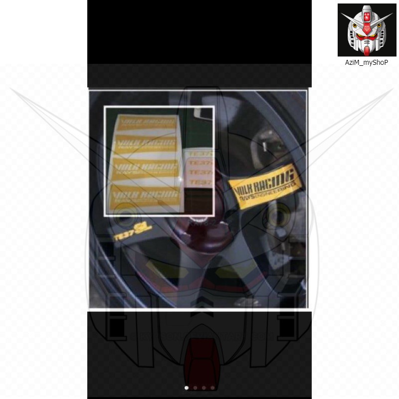 RAYS VOLK RACING TE37 SL Rim Sticker | Shopee Malaysia