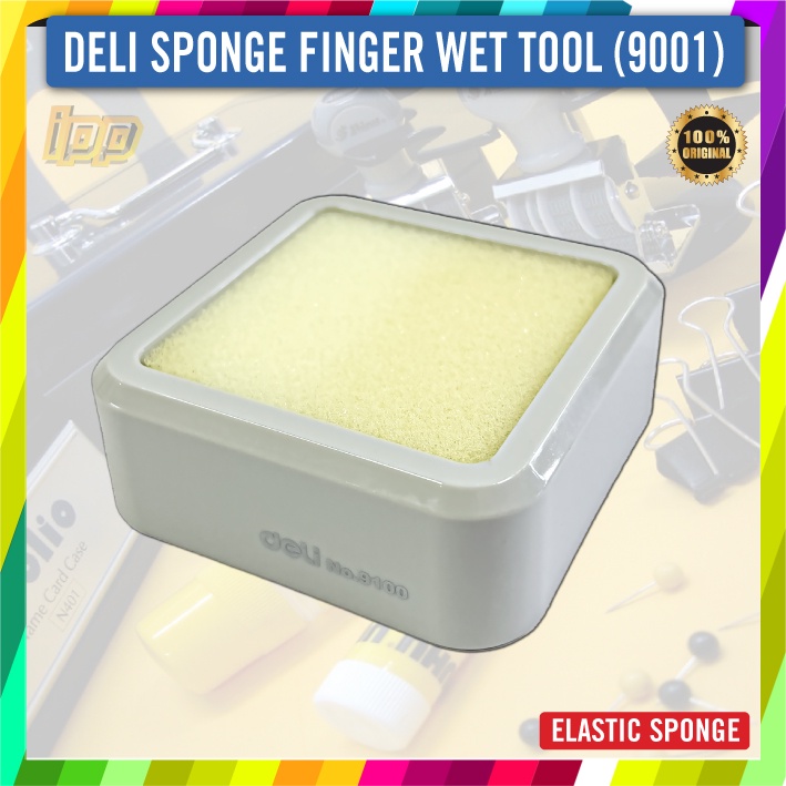 Deli Sponge Finger Wet Tool / Sponge Tray (9100) Shopee Malaysia