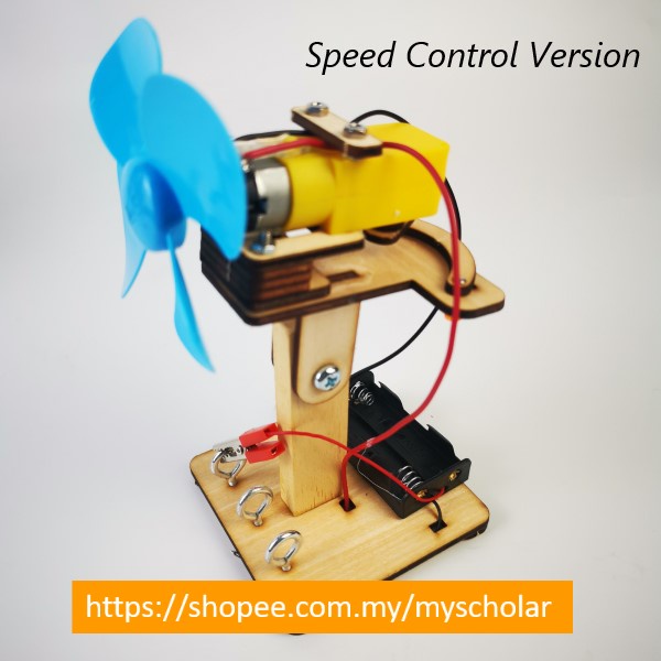 [MYSCHOLAR PROJEK RBT] DIY ROBOT FAN OSCILLATION POWER SWITCH SPEED ...