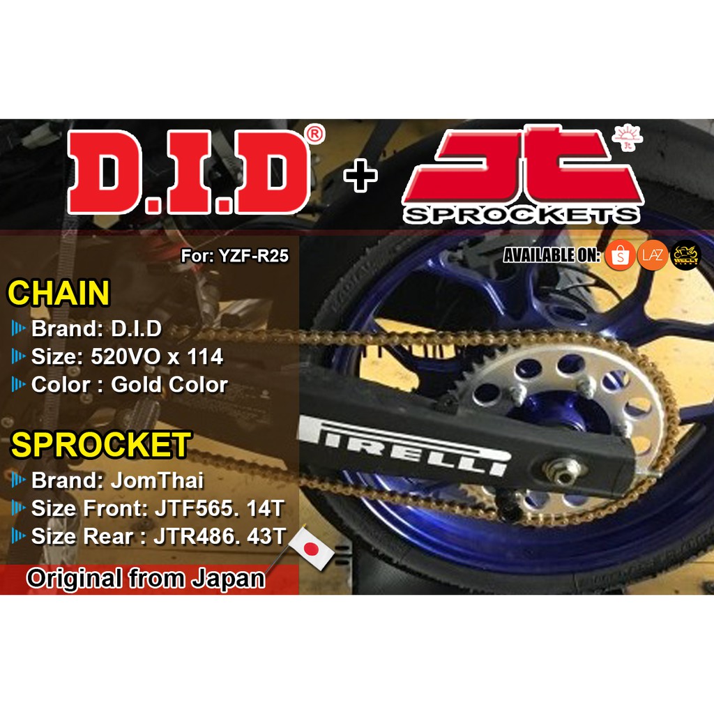 Saiz sprocket standard r25 new arrivals