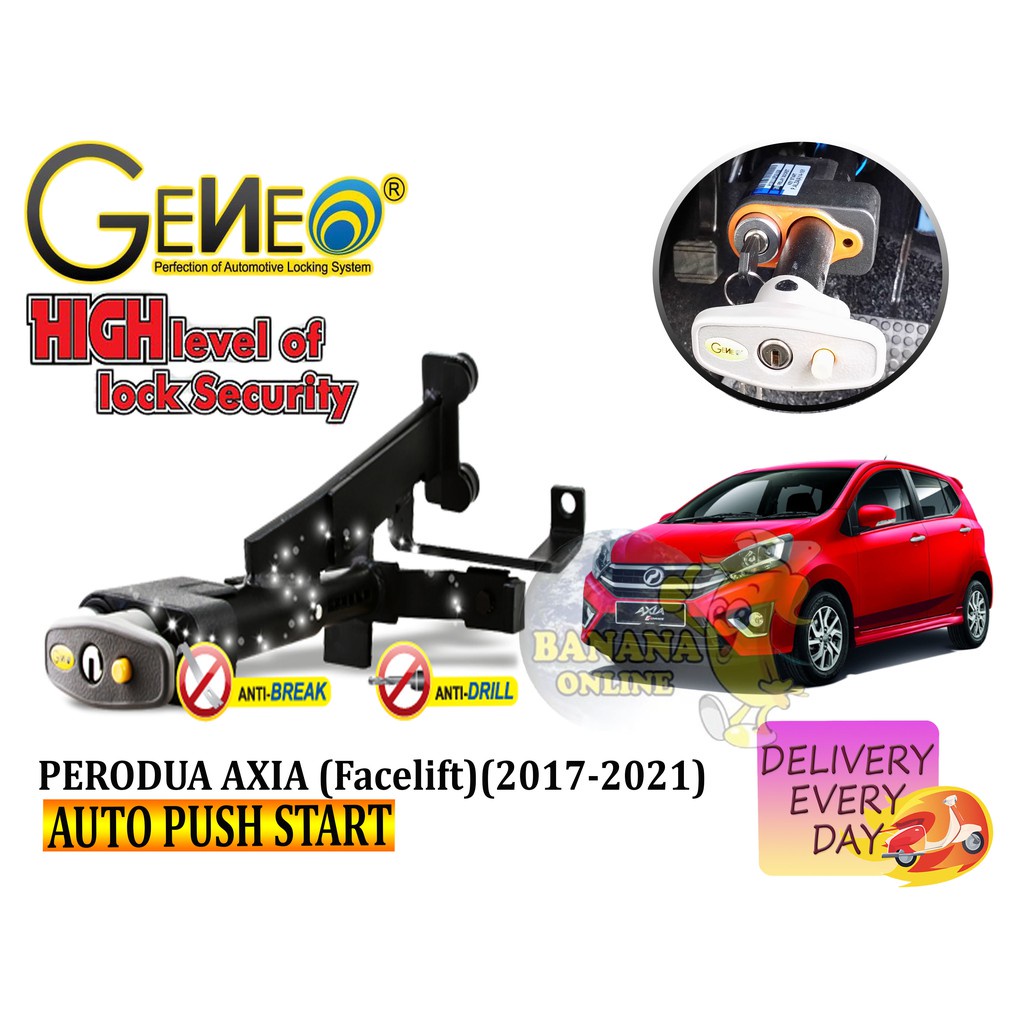GENEO Pedal Lock - Perodua Axia (Facelift)(2017-2021) With Relay ...