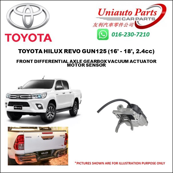 TOYOTA HILUX REVO GUN125 (16' - 18', 2.4cc) FRONT DIFFERENTIAL AXLE ...