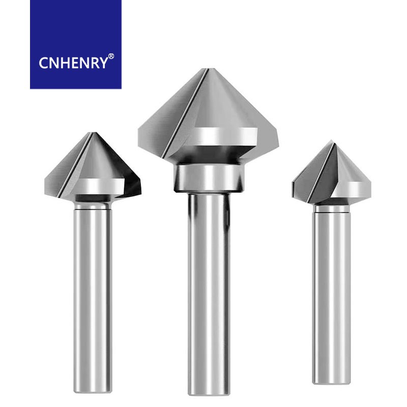6.3-35mm 3 Flutes 90 Degree HSS Chamfering Drill Bit End Mill Cutter ...
