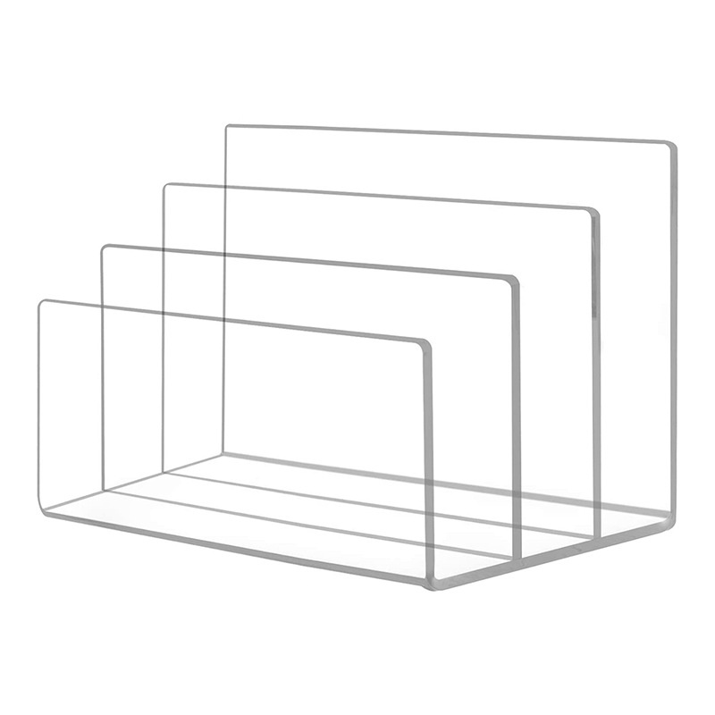 Spot 3-grid acrylic file rack transparent storage rack envelope paper ...