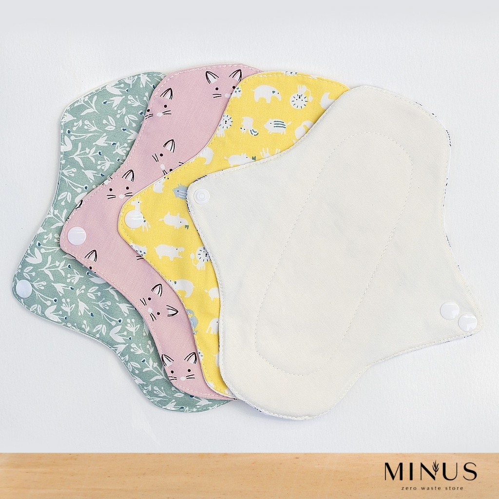 Underpants 5pcs Washable Menstrual Pads Period Pad Pantyliner Cloth Pads  Pads Towel Portable Towel Panties Napkin Mother White Maxi Recyclable  Underpants Cloth Pads