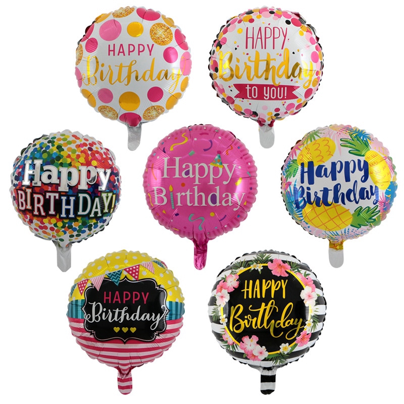 Cake Shape Foil Balloon Birthday Decorations For Boys Girls